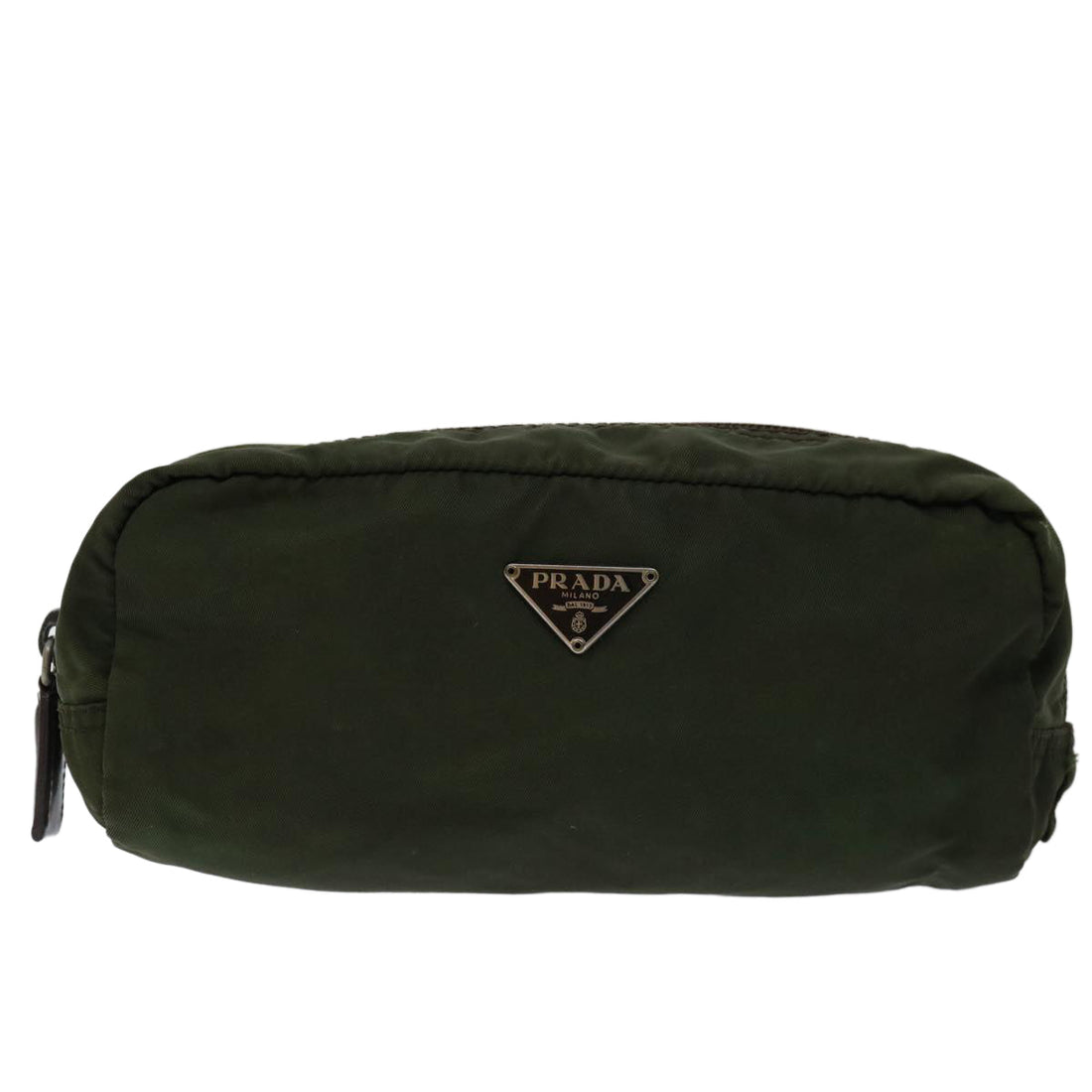Khaki Nylon Clutch Bag with Sleek Design - Durable and Versatile