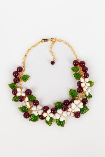 Collier en pâte de verre Augustine