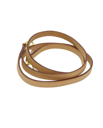 Beige Leather Shoulder Strap - 45.7 inches