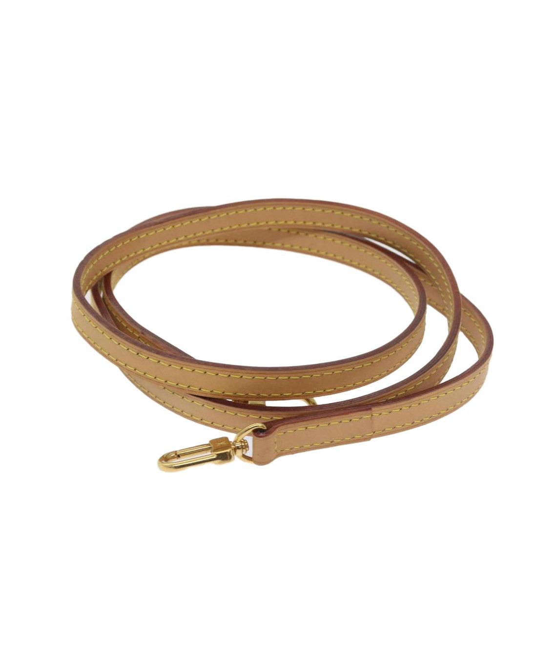 Beige Leather Shoulder Strap - 45.7 inches