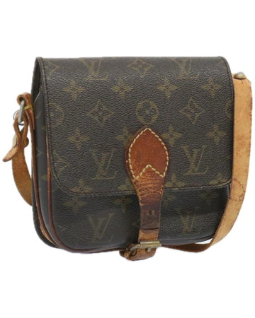 Vintage Monogram Shoulder Bag with Cartouchiere Design