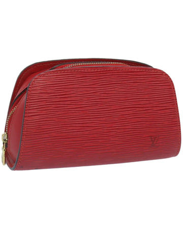 Epi Leather Small Pouch with Flap Closure