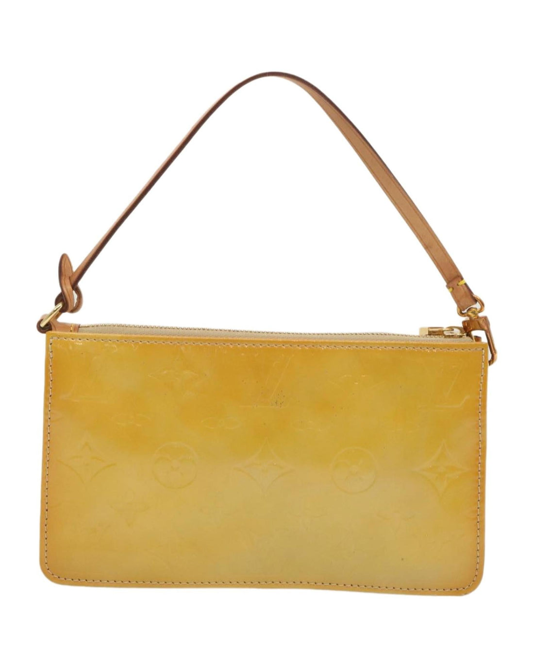 Beige Monogram Vernis Pouch with ity