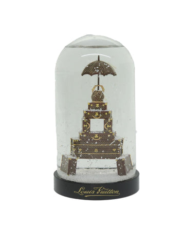 Clear Glass Eiffel Tower Snow Globe with Tower Trunk Design