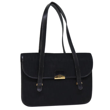 Black Canvas Shoulder Bag with Versatile Style