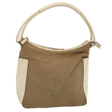 Canvas Shoulder Bag with Metal Fittings