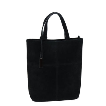 Elegant Black Suede Handbag with Distinctive Style