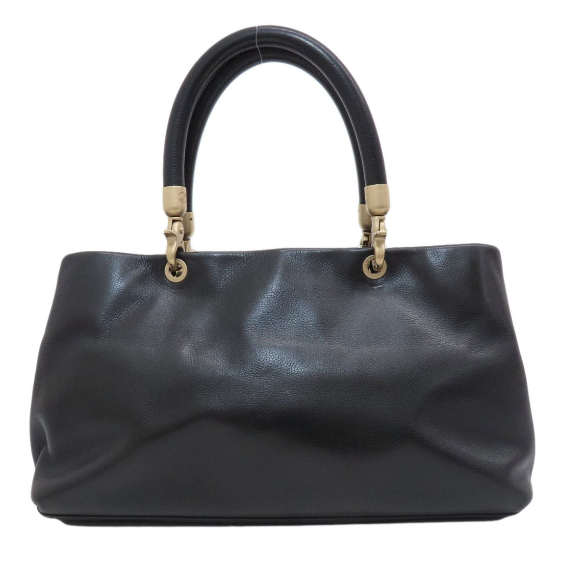 Sophisticated Black Calfskin Tote Bag for Women