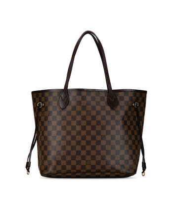 Damier Ebene Canvas Shoulder Tote Bag