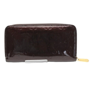 LOUIS VUITTON Long Wallet Purse M93522 Monogram Vernis Amarrant Zip Around Monogram Vernis Zippy wallet Women Used
