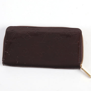 LOUIS VUITTON Long Wallet Purse M93522 Monogram Vernis Amarrant Zip Around Vernis Zippy wallet Women Used