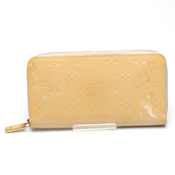 LOUIS VUITTON Long Wallet Purse M90076 Monogram Vernis Rose Angelique Zip Around Vernis Zippy wallet Women Used