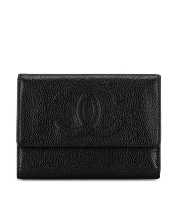 Chanel Classic Wallet in Black Caviar Leather