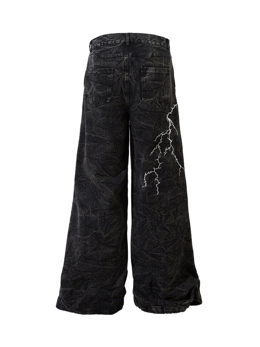 Makersluxe High Street Hip-hop Distressed Washed Jeans - 2185