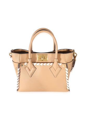 Brown Mahina Braided On My Side PM Handbag