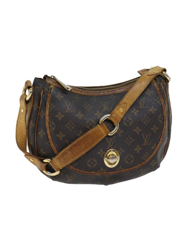 Monogram Canvas Shoulder Bag with Adjustable Strap