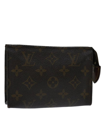 Monogram Canvas Pouch with Metal Fittings