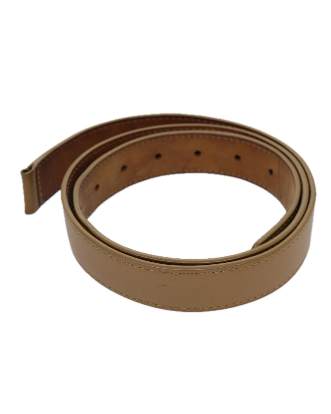 Beige Leather Belt with Clasp LV ated