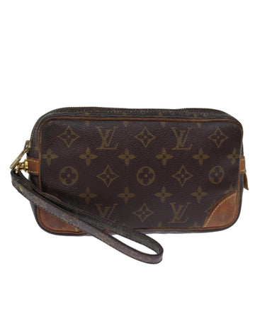 Monogram Canvas Clutch Bag with Dragonne Strap -  LV
