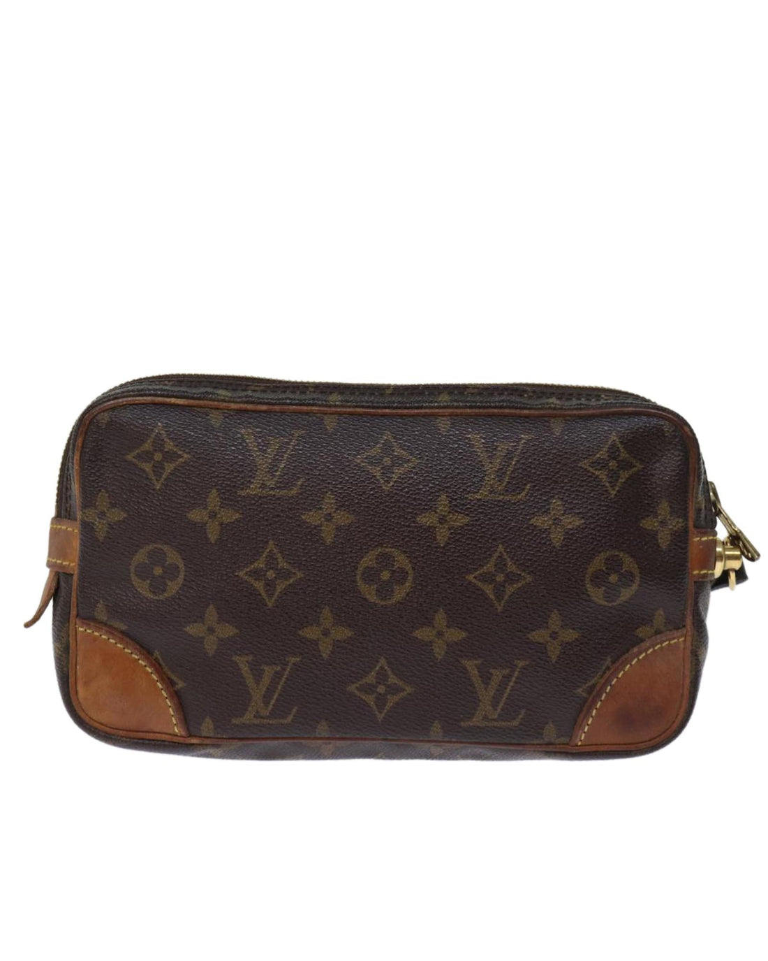 Monogram Canvas Clutch Bag with Dragonne Strap -  LV