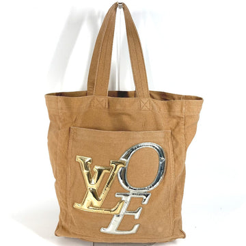 LOUIS VUITTON Tote Bag M95466 Canvas leather Brown That's Love LOVE Tote MM Women Used