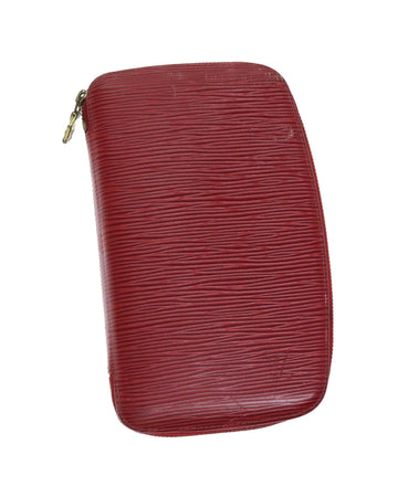 Red Epi Leather Agenda Wallet with Accessories -  LV