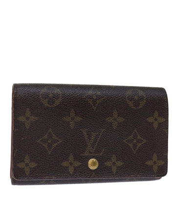 Monogram Canvas Wallet with Button Clasp - CD Rank