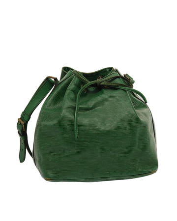 LOUIS VUITTON Epi Leather Green Bucket PM Shoulder Bag