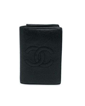 Chanel CC Card Holder in Black Caviar Leather