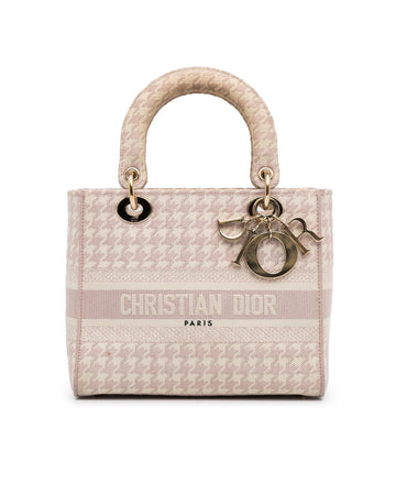Dior Lady Dior My ABCDior Pink Canvas and Leather Tote Bag