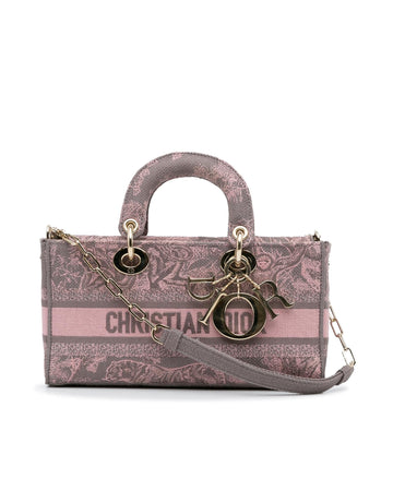 Embroidered Canvas Lady D-Joy Bag