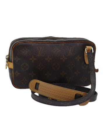 Monogram Canvas Shoulder Bag with Adjustable Strap -