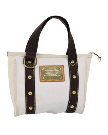 LOUIS VUITTON Keepall Bandouliere 45 Beige Canvas Tote Bag