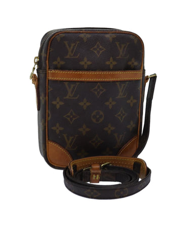 LOUIS VUITTON Pochette Monogram Canvas Shoulder Bag Brown