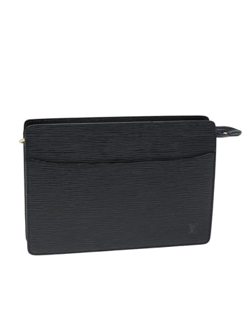 Louis Vuitton Pochette Jour Black Epi Leather Clutch