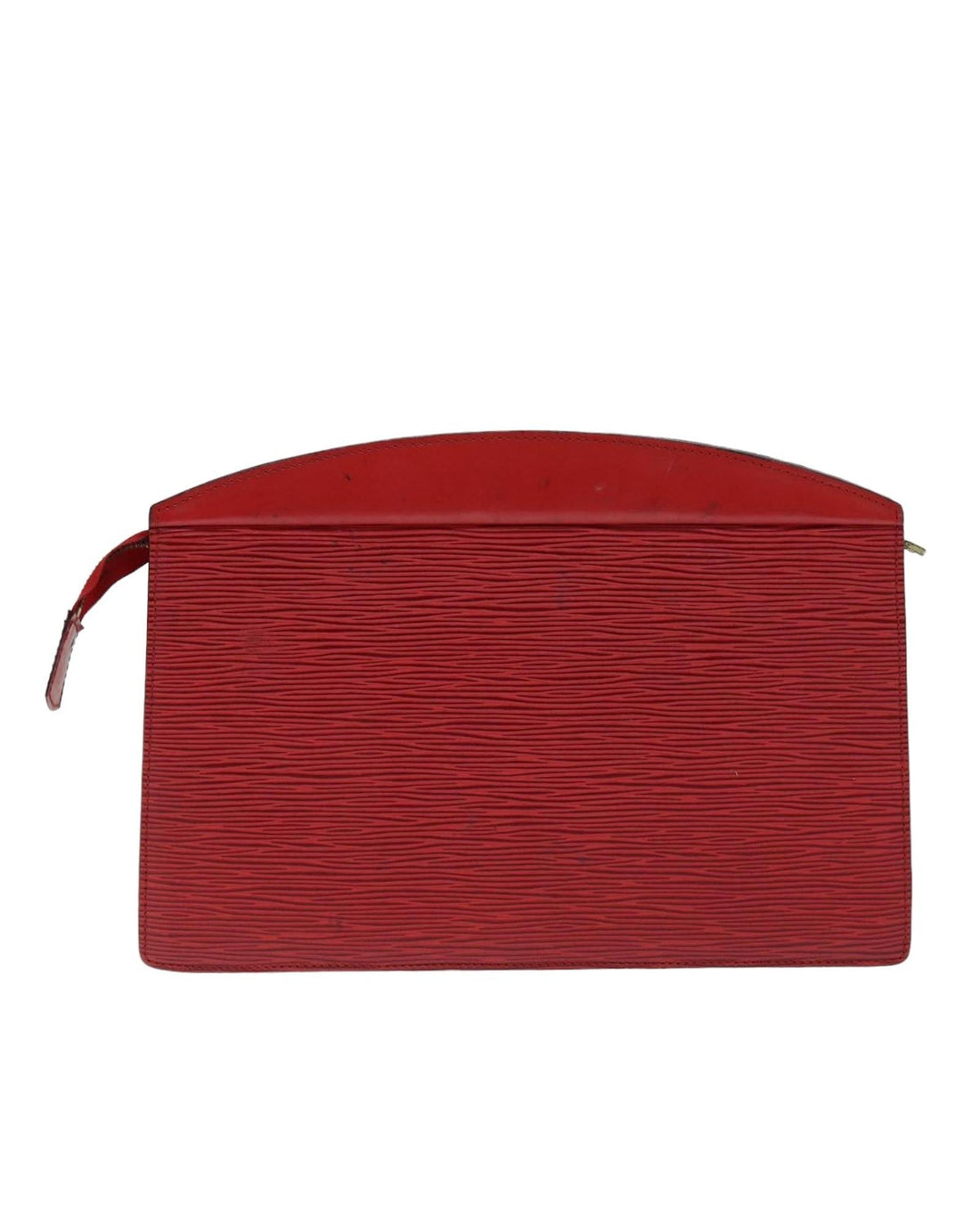 LOUIS VUITTON Pochette Accessoires Epi Leather Clutch Bag Red