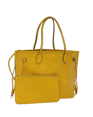 LOUIS VUITTON Neverfull MM Epi Leather Tote Bag Yellow M41177