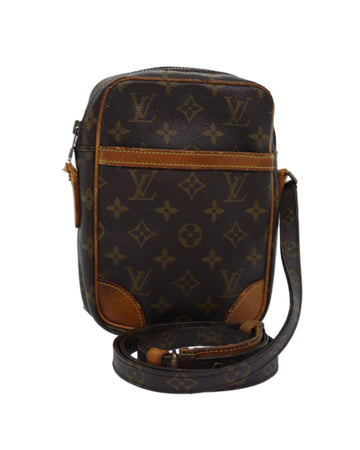 LOUIS VUITTON Pochette Volant Monogram Canvas Shoulder Bag Brown