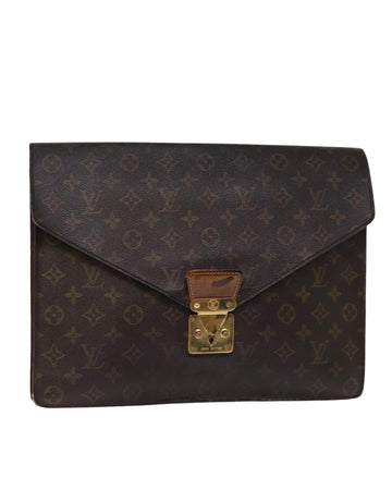 Monogram Canvas Briefcase with Accessories and Serial No