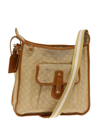 LOUIS VUITTON Manhattan GM Beige Monogram Canvas Shoulder Bag
