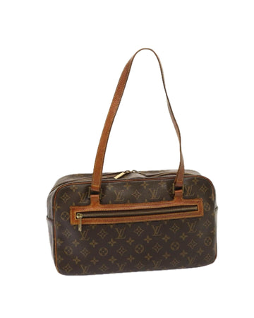 Monogram Canvas Hand Bag with Broken Handle and Storage Smell