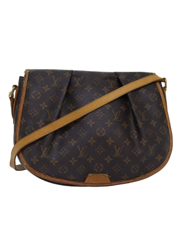 Monogram Canvas Shoulder Bag with Adjustable Strap