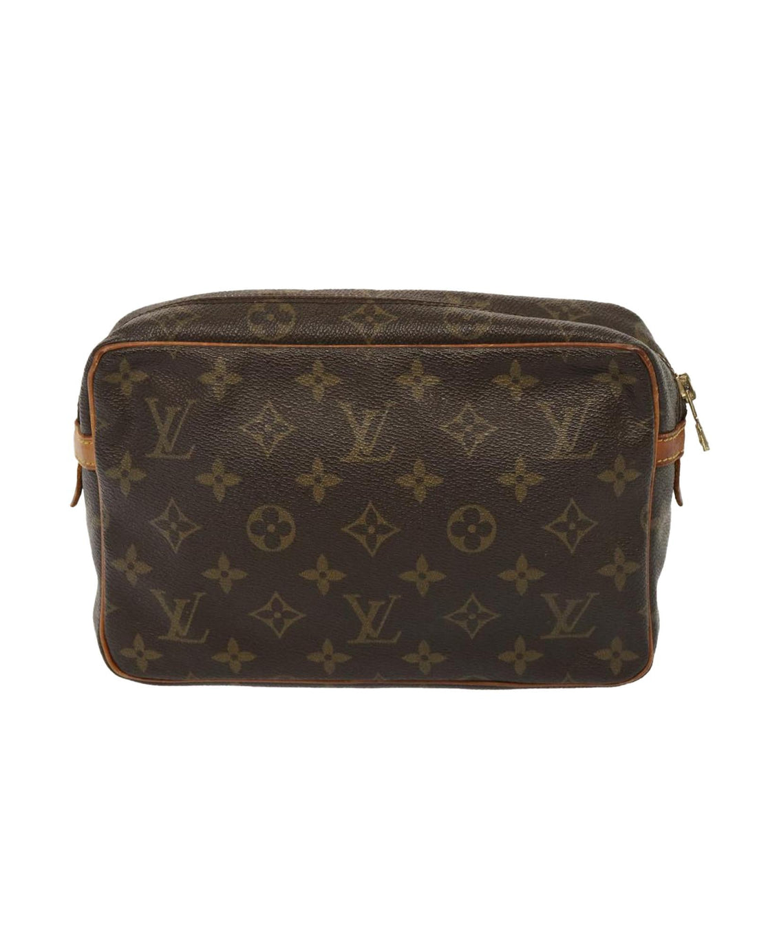 Monogram Canvas Clutch Bag with Storage Smell and Rubbing Marks