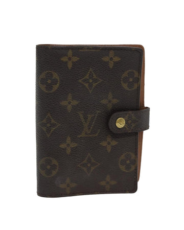 Monogram Canvas Day Planner Cover with Button Clasp