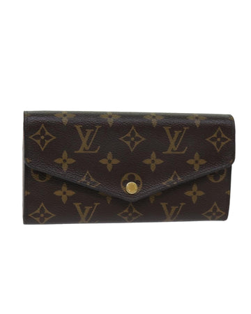 LOUIS VUITTON Clemence Wallet Monogram Canvas Brown