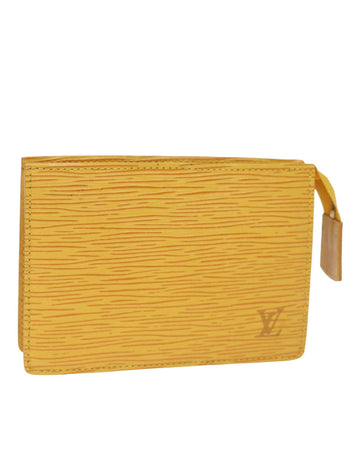 Epi Leather Poche Toilette Pouch with Slight Rubbing