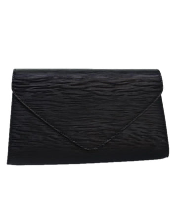 Louis Vuitton Pochette Clutch Bag in Black Epi Leather