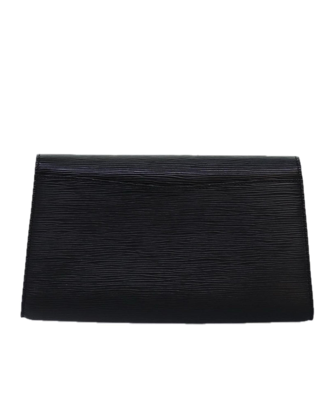 Louis Vuitton Pochette Clutch Bag in Black Epi Leather