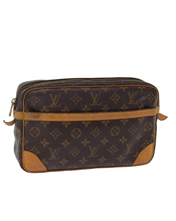 LOUIS VUITTON Toiletry Pouch 26 Monogram Canvas Cosmetic Bag Brown