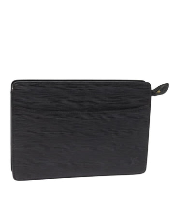 LOUIS VUITTON Pochette Voyage Clutch Black Epi Leather